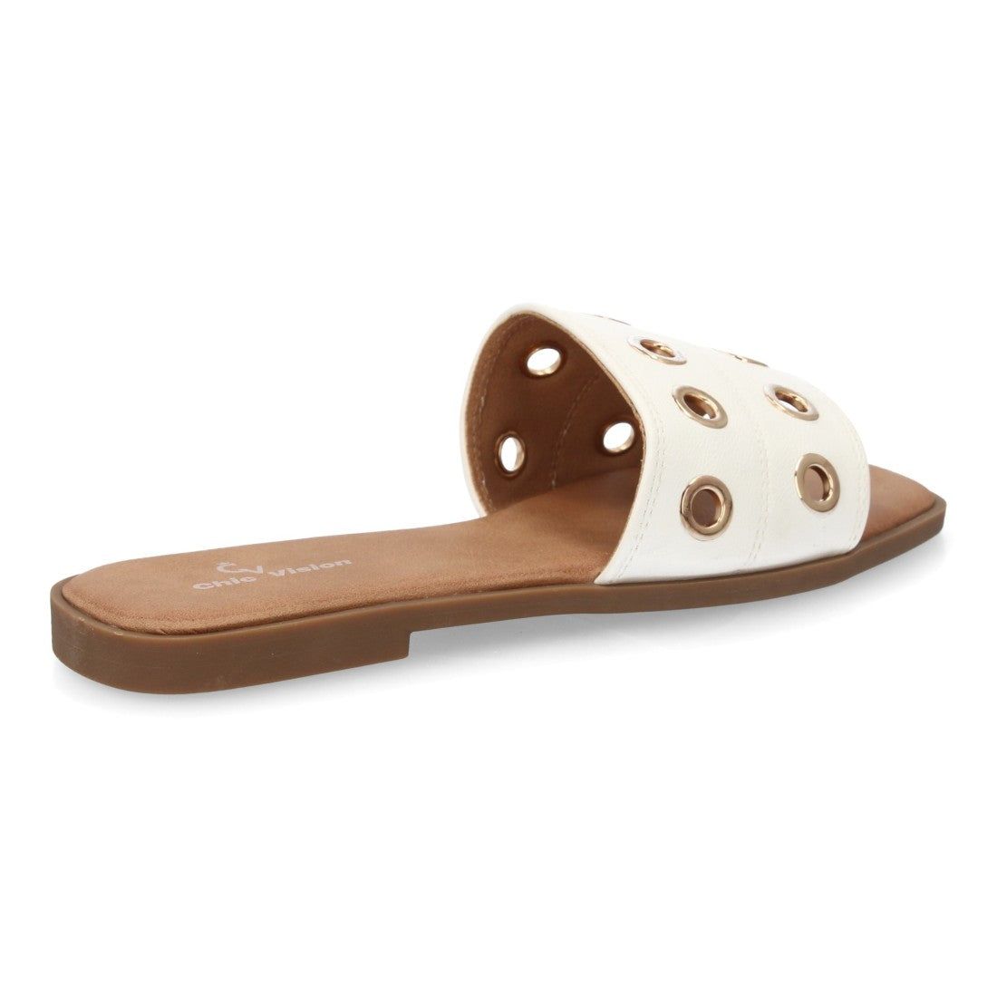 Sandalia ojales blanco