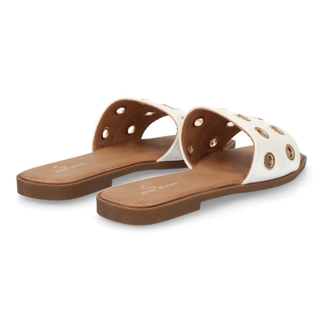 Sandalia ojales blanco